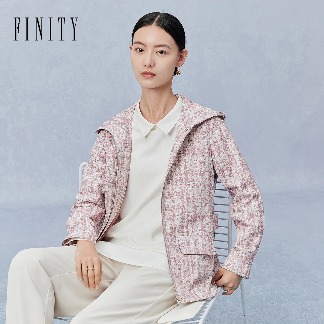【风感波粒】FINITY防晒春季新款风衣女款运动时尚户外休闲女士印花