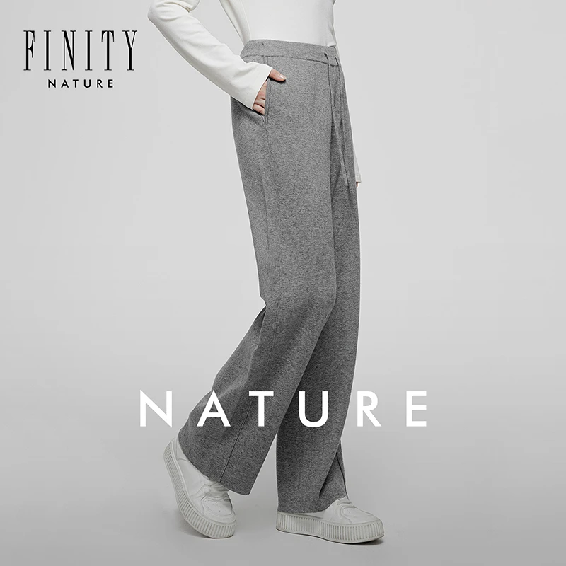 【力力淘专属】FINITY 新款休闲裤气质时尚百搭显瘦高腰 F21X8D11K5