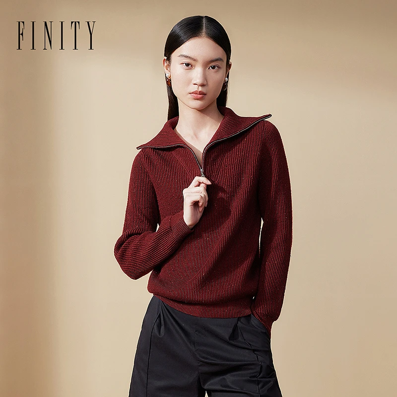 FINITY 新款休闲衬衫气质时尚百搭连帽翻领 F21X9A24S5