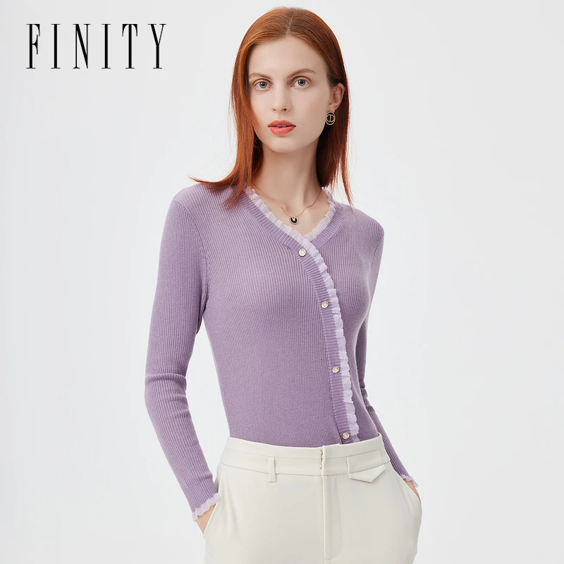 【小水专属】FINITY 新款显瘦气质时尚百搭休闲毛针织衫 F21W7B02S5