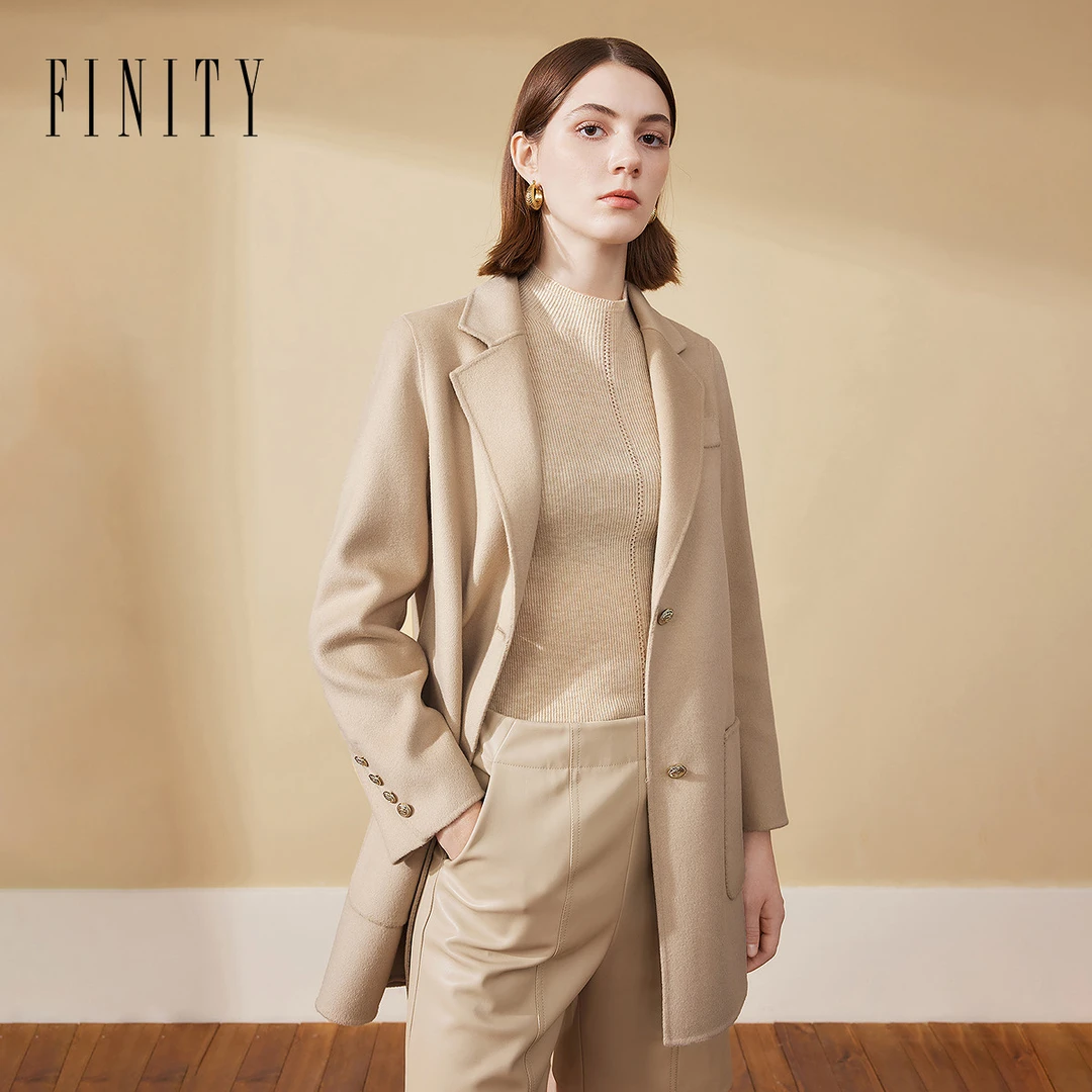 【籽言专属】FINITY 菲妮迪新款毛呢外套 F21X9D11D2