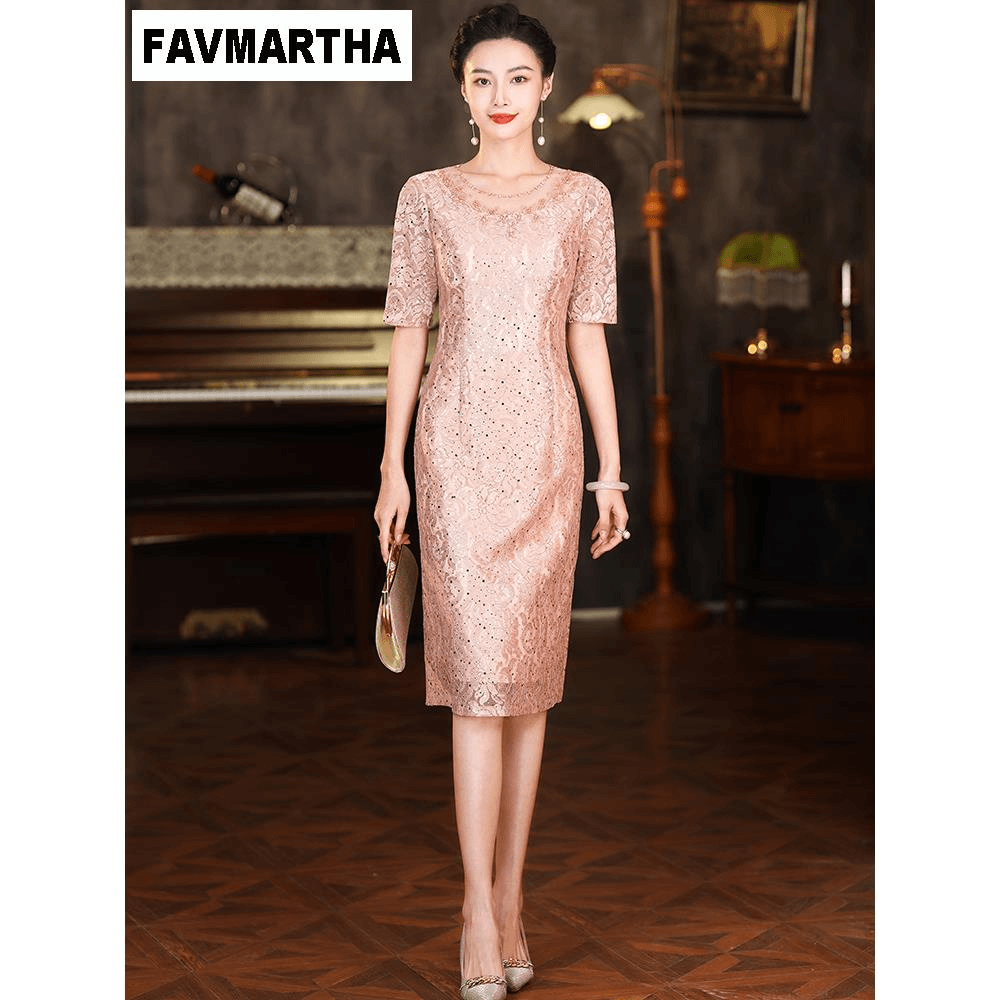FAVMARTHA高贵喜婆婆婚宴装2024夏款喜妈妈婚宴礼服高端春款平时