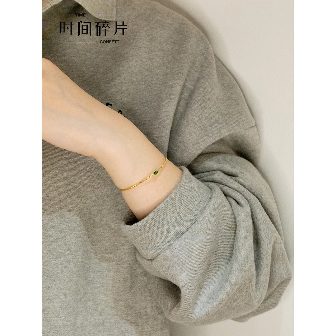 铜合金手镯 【孙二娘】气质轻奢简约开口麻花手镯TC 8510