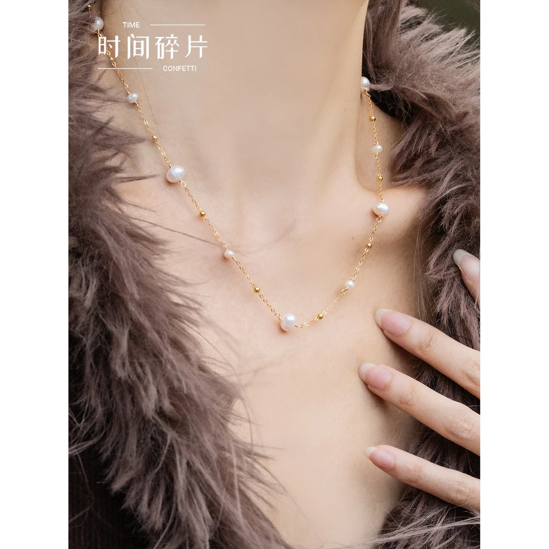 链子925银 【孙二娘】满天星-赫本气质轻奢小众锁骨项链TC 7565