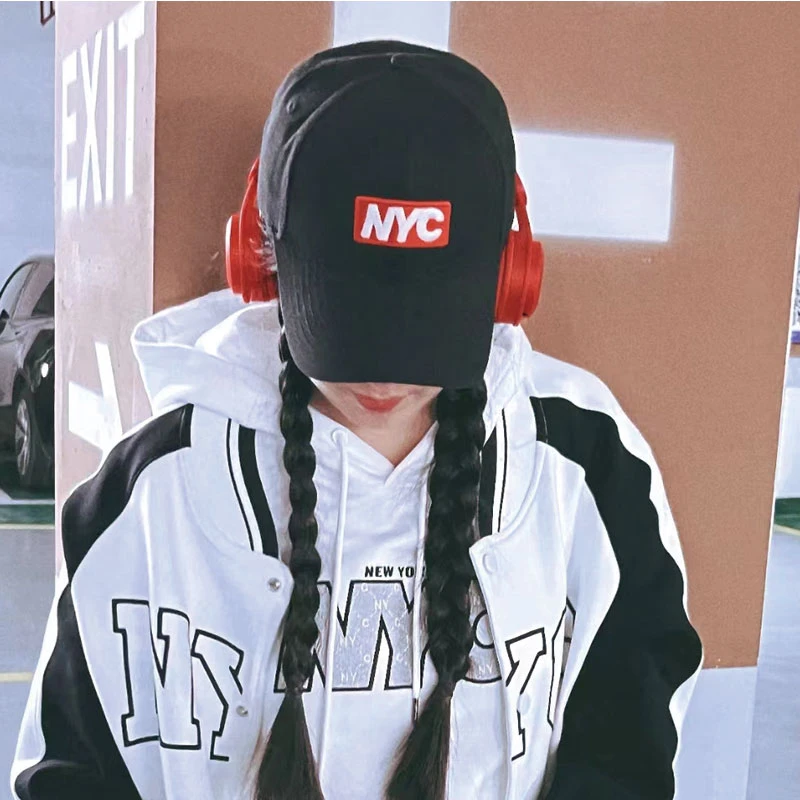 NYC户外潮流时尚遮阳防风男女同款棒球帽情侣休闲个性鸭舌帽