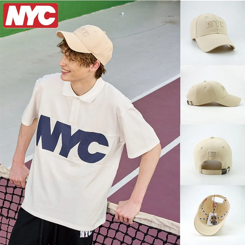 NYC情侣款休闲百搭韩版简约棒球帽男女通用时尚ins鸭舌帽潮流