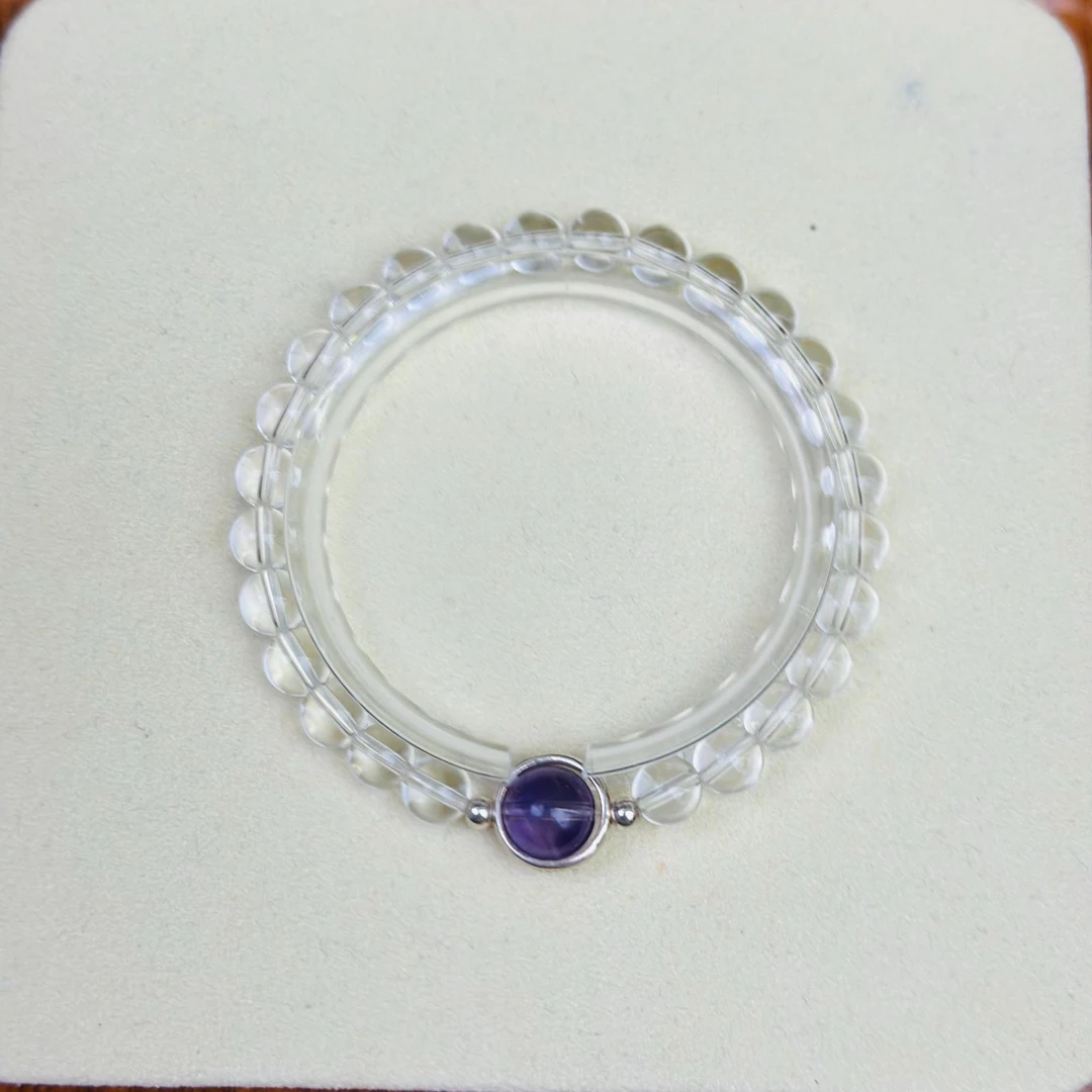 925白水晶九紫离火时尚手串