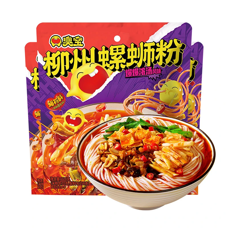 广西正宗臭宝爆爆浓汤小大片腐竹柳州螺蛳粉速食重辣香辣酸爽米线