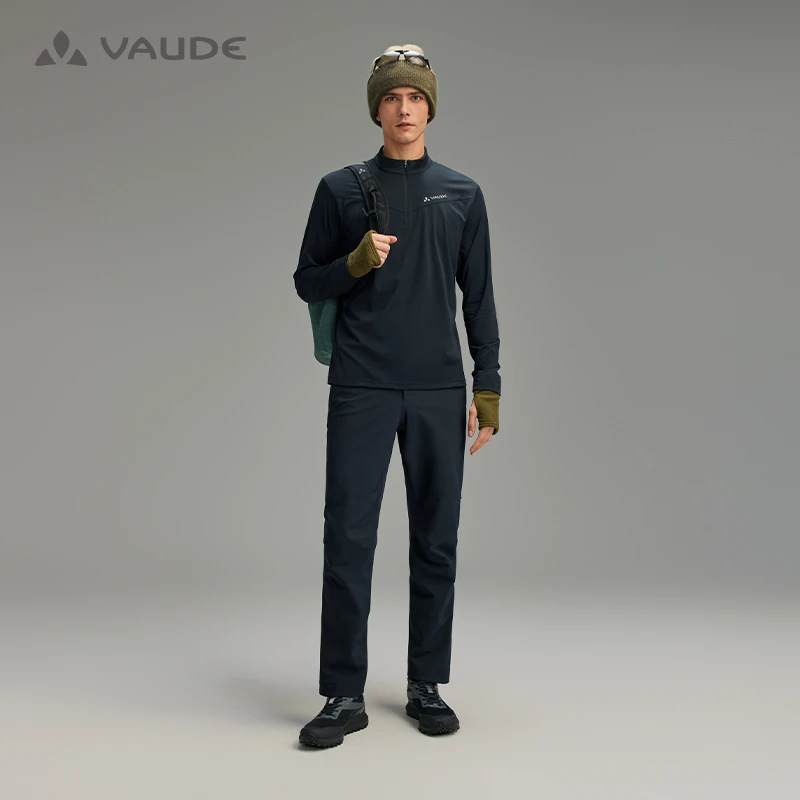 【3L抓绒软壳裤】VAUDE巍德防水秋冬户外弹力登山徒步裤VG2436302