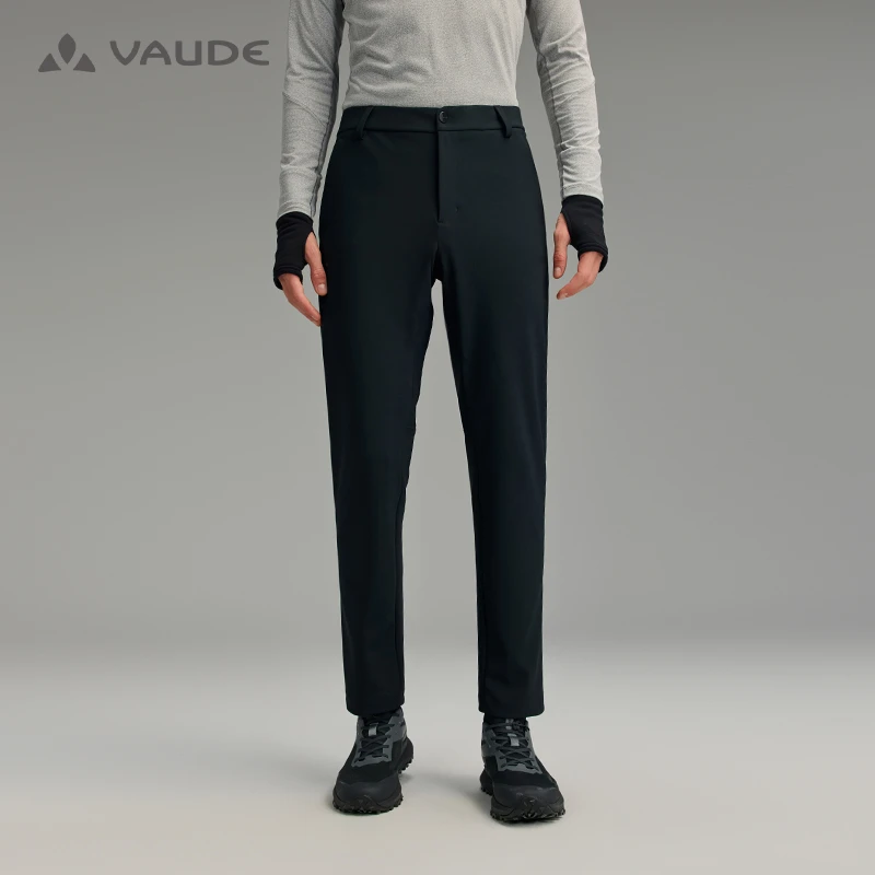 VAUDE巍德3L抓绒软壳裤防水防风秋冬户外弹力登山徒步裤VG2446302