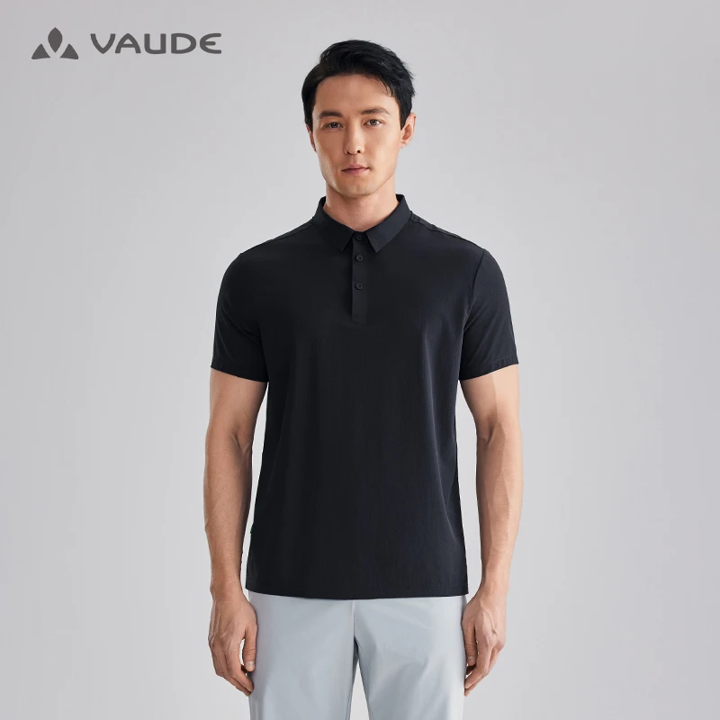 VAUDE速干Polo衫短袖排汗T恤男VG2427186