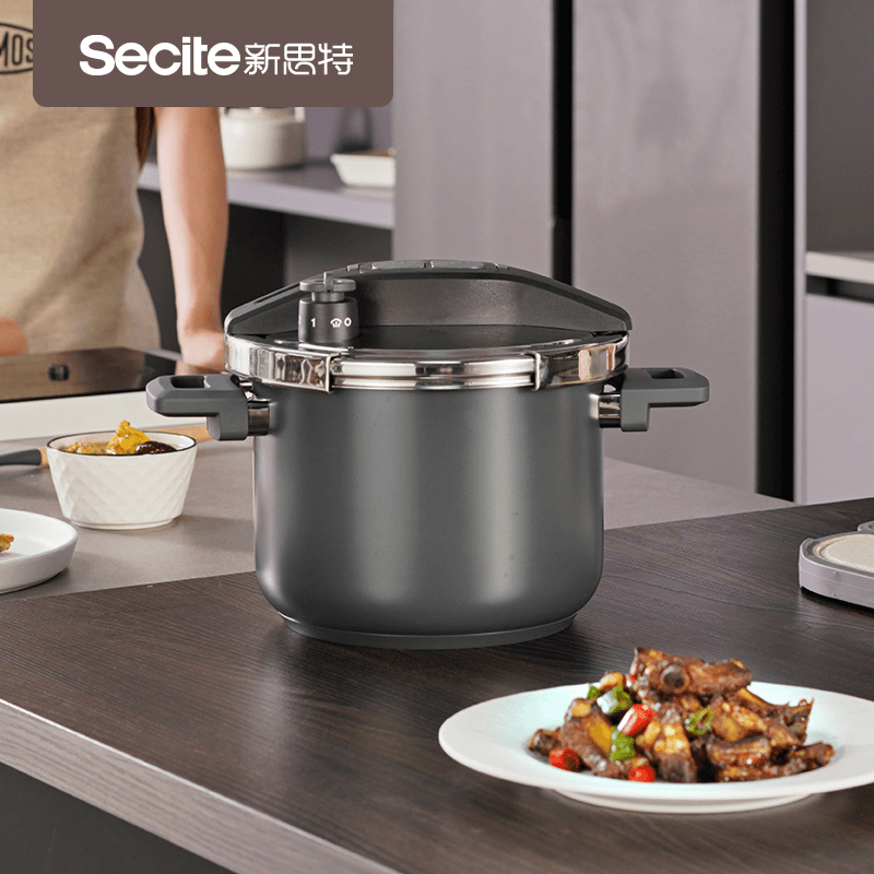 secite/新思特 /不锈钢高压锅6L大容量高级灰压力锅