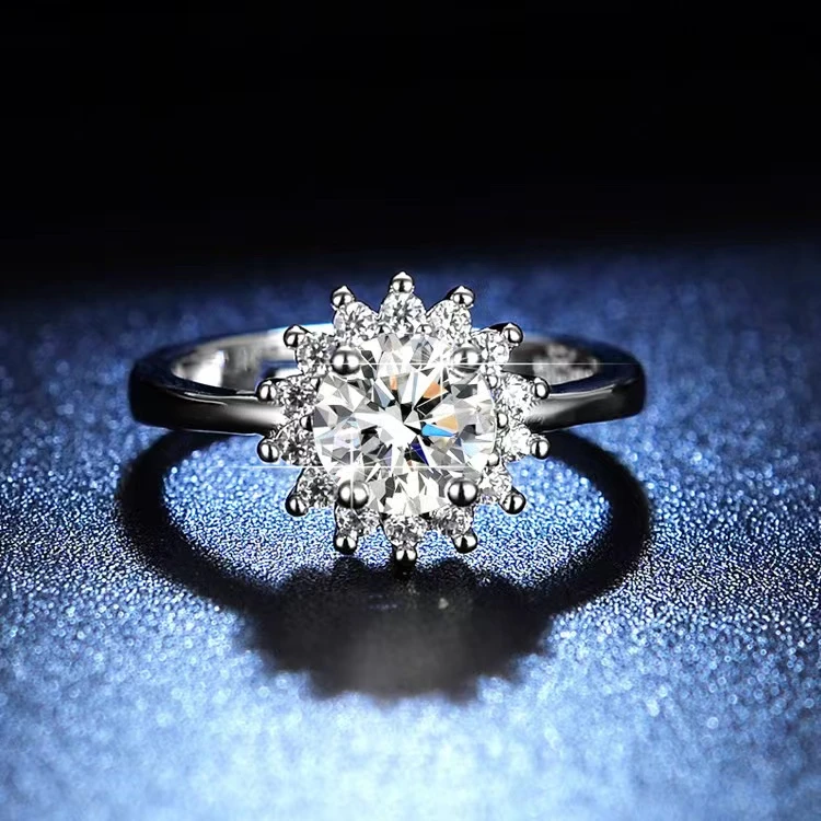 结婚求婚订婚 向阳花女王 情侣对戒-YQ-4A