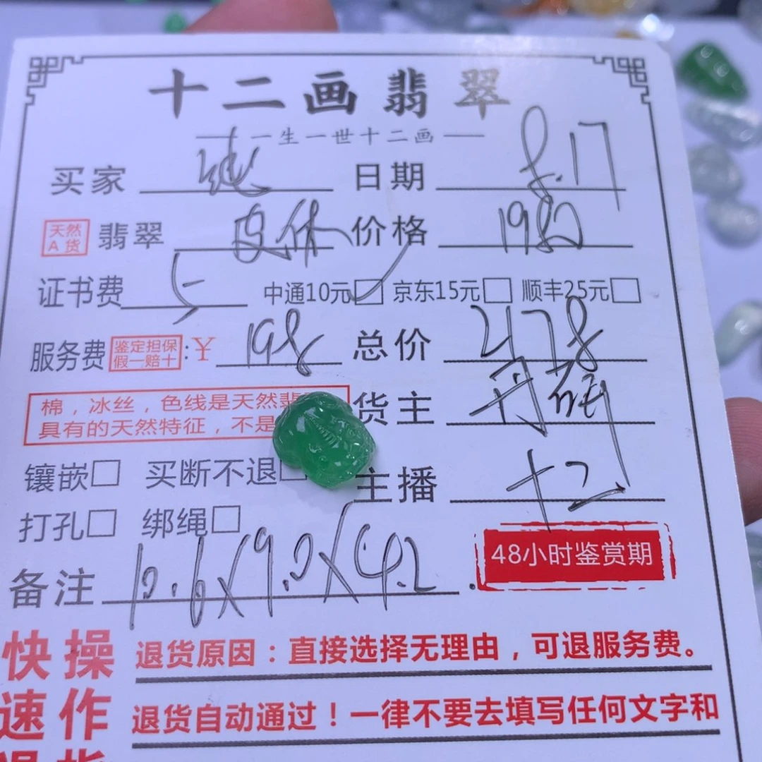 翡翠颈饰未镶嵌纯****）