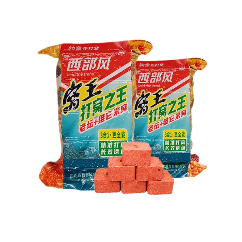 西部风窝王打窝方块饵800克黑坑湖库野钓鲫鱼鲤鱼窝料鱼饵钓鱼
