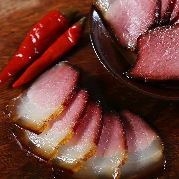 正宗川渝腊肉柏树柴火烟熏农家风味传统工艺腌制后腿腊肉