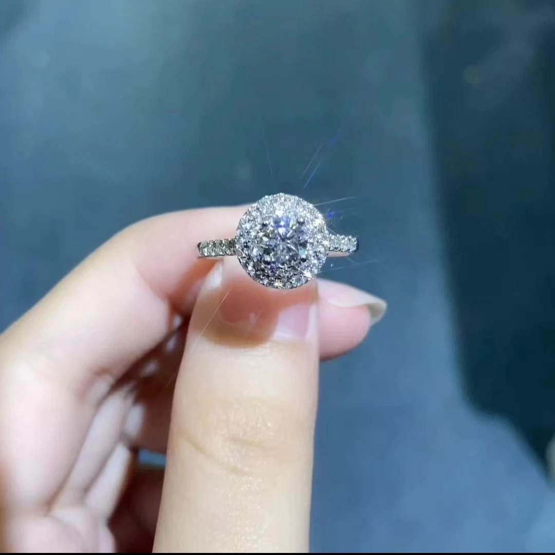 女款时尚轻奢 满钻女戒ss1