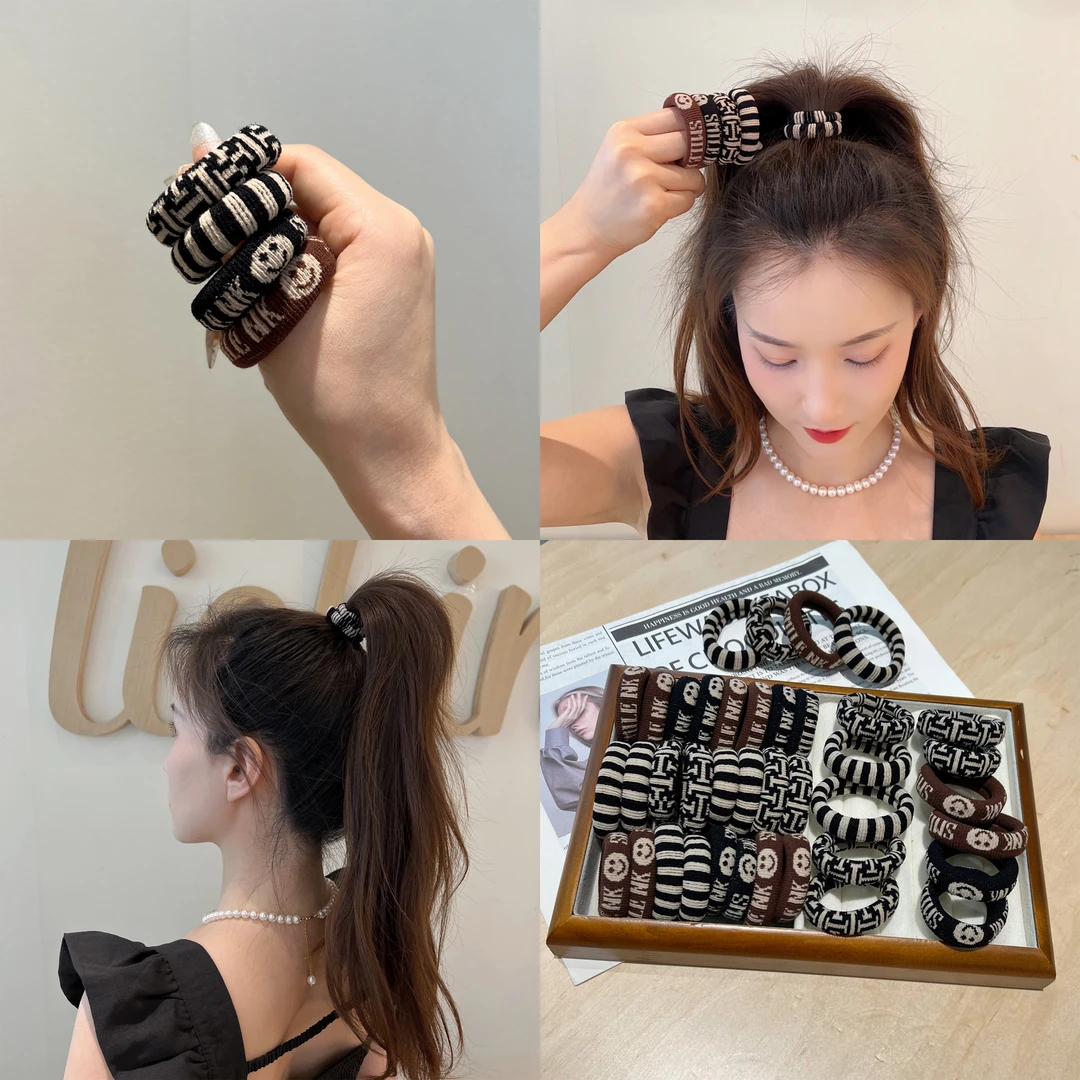 文艺复古发圈扎高马尾头绳发绳扎头发成人时尚头绳皮筋