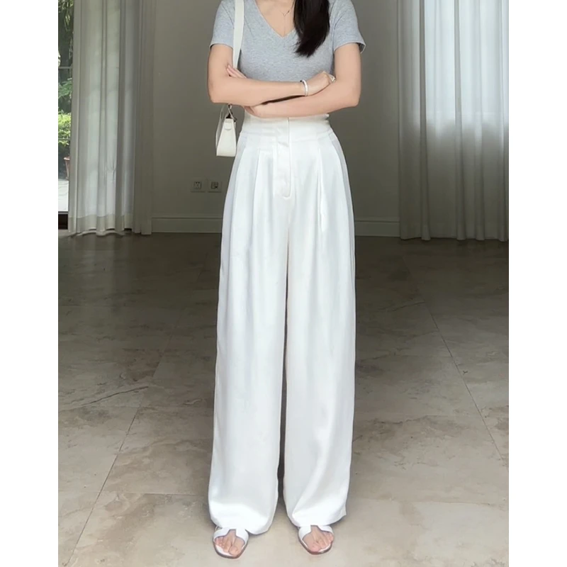 【断码特价 现货不补】宽松显瘦高腰直筒裤 G924K02237