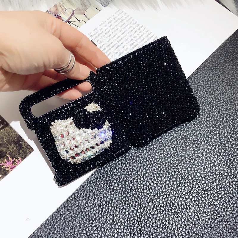 适用三星zflip手机壳GalaxyZfold2 F7000折叠屏zflip34水钻KT猫头