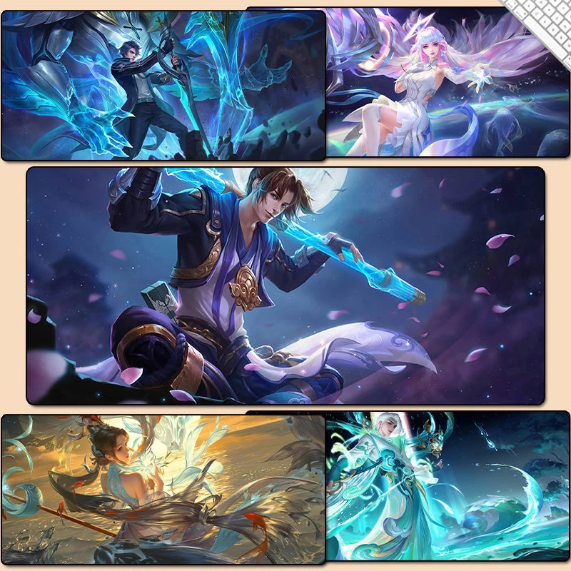 王者荣耀大号游戏竞技鼠标垫网咖学生办公定制键盘鼠标写字书桌垫