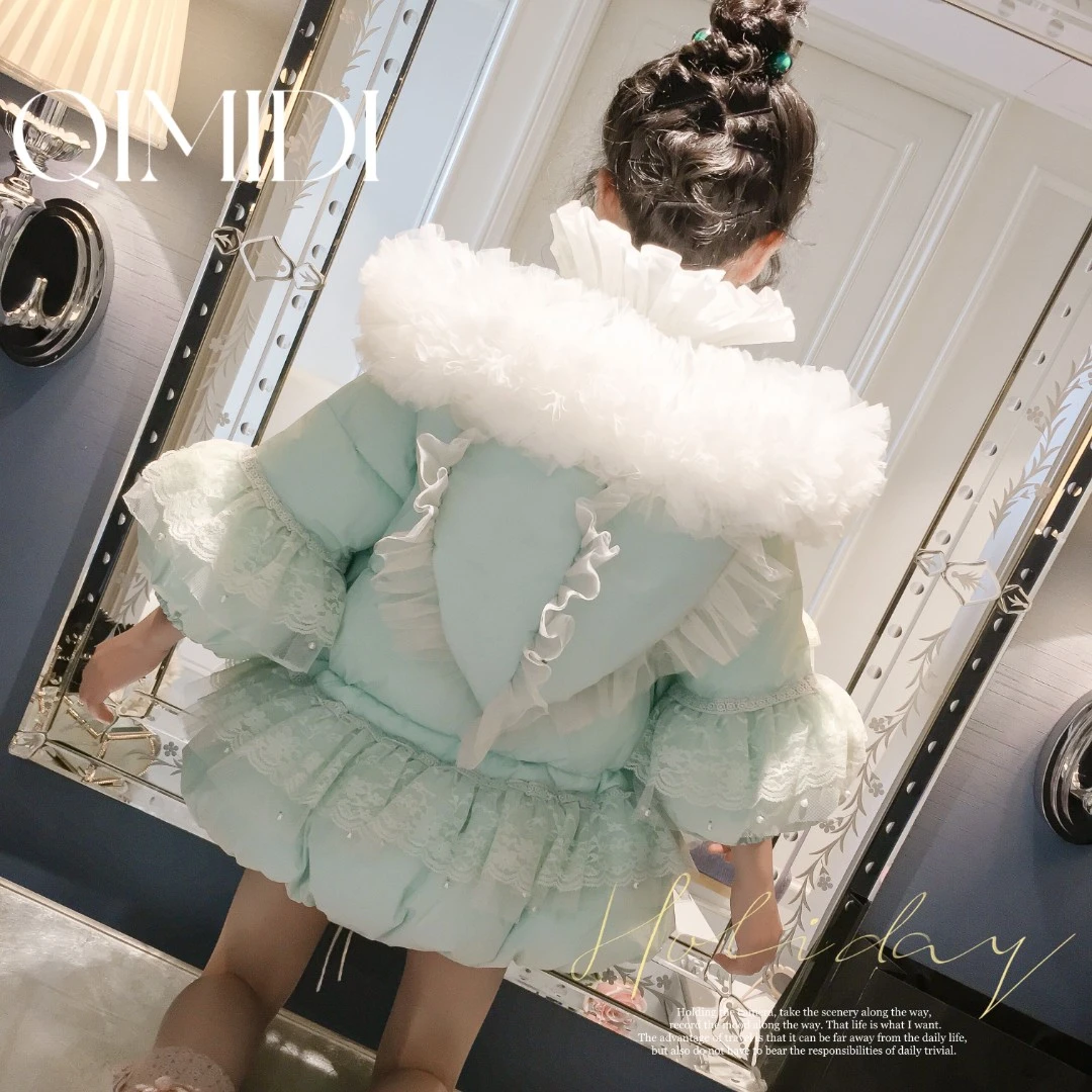 【绿精灵】【现货】女童羽绒服儿童冬装保暖女孩羽绒衣48567