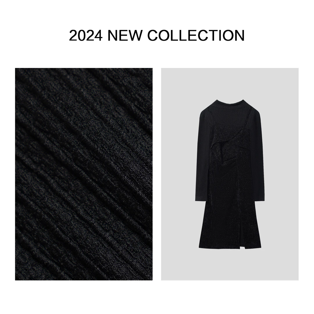 【婷婷专属】L1357011 宽松休闲风格冬季连衣裙-7011