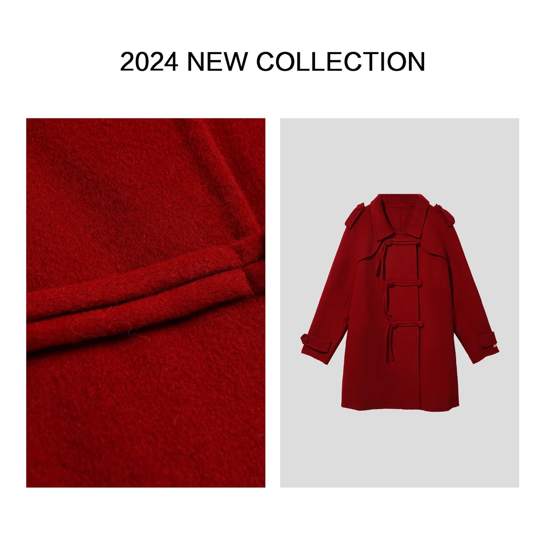 【芳芳专属】S3353002 秋季女装时尚毛呢大衣