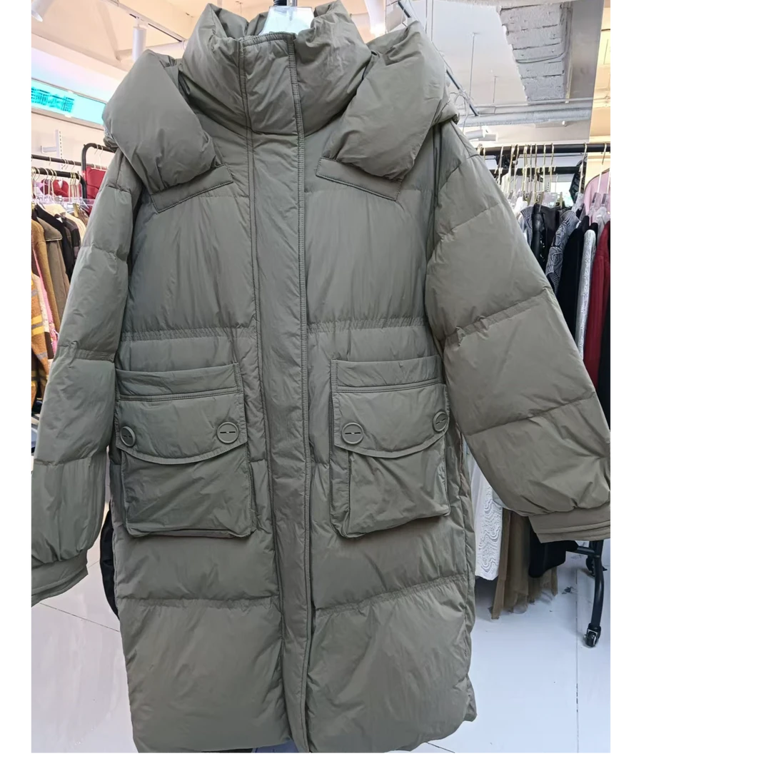 【婷婷专属】Y3358009 加绒加厚宽松中长款羽绒服