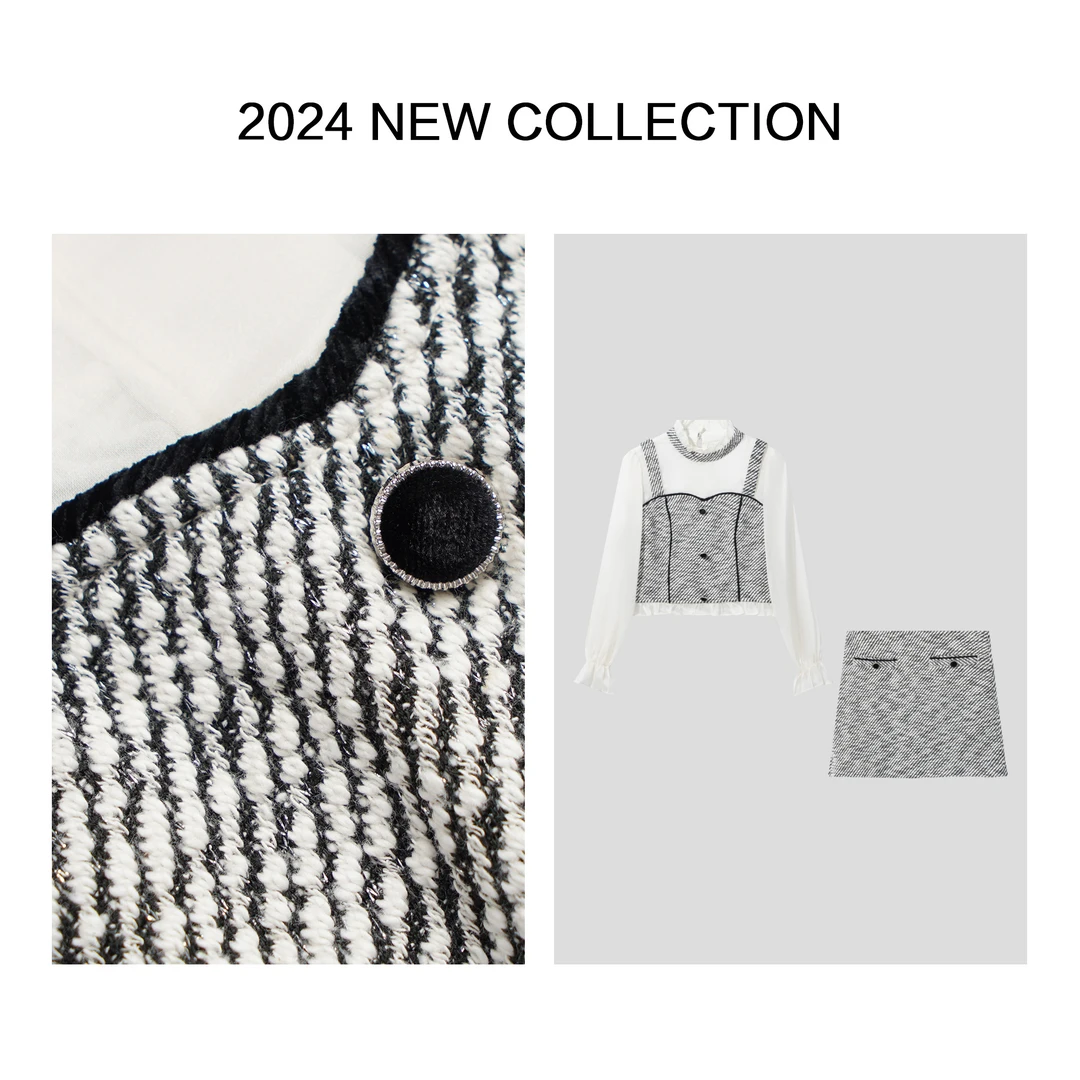 【婷婷专属】D5356016 女士冬季时尚短裙套装潮流穿搭-1482