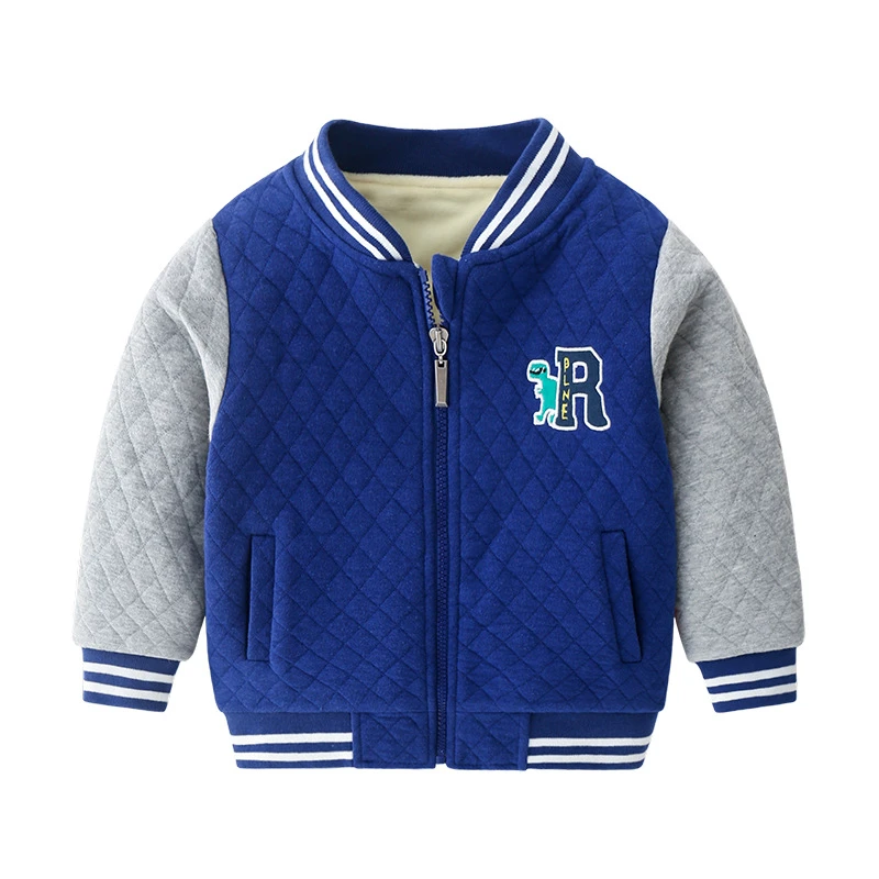 儿童小恐龙R字加绒棒球服WT19-255