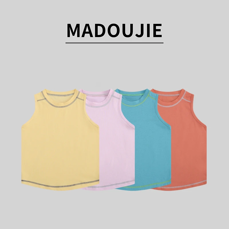 麻豆街【汽水T恤】2024夏季童装新款男宝女宝运动百搭透气T恤M180