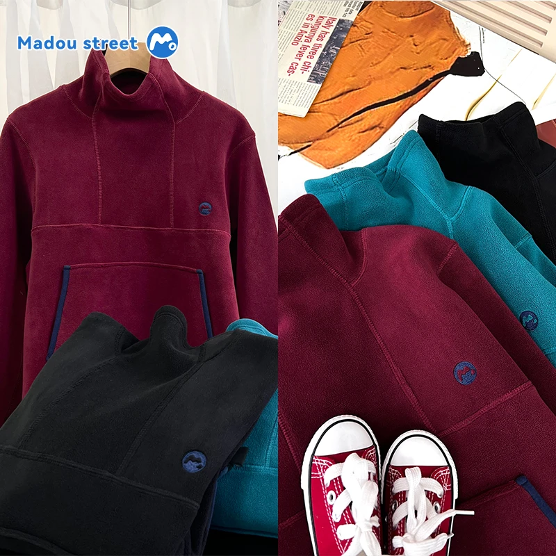 麻豆街校服神器冬季奥利绒童装运动休闲保暖中大童儿童卫衣M352