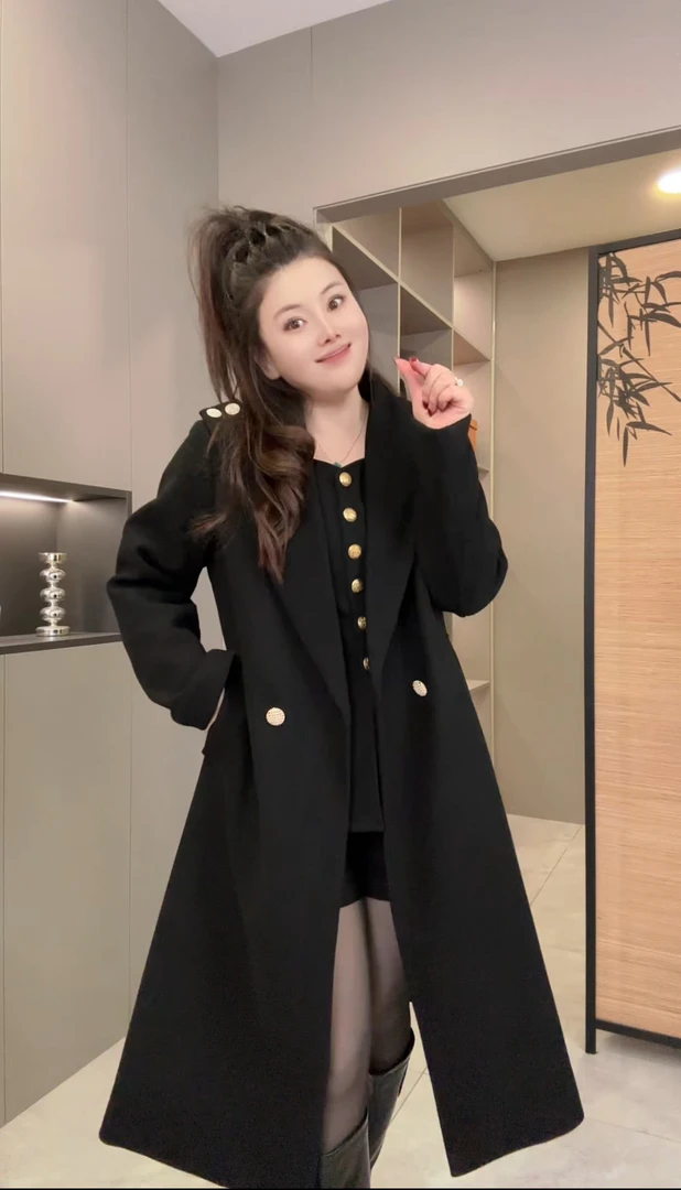 2024冬季新款时尚潮流气质洋气宽松加厚3129保暖外套