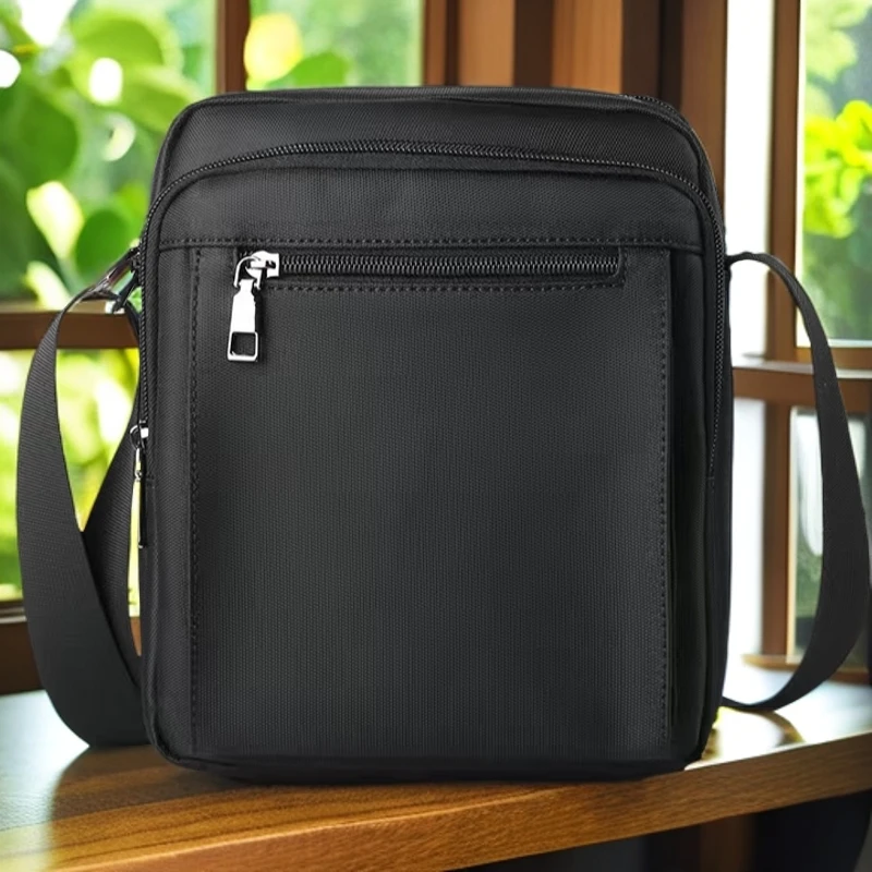 2025新款加密尼龙纺织男士包包斜肩包通勤防水单肩斜挎包单肩包