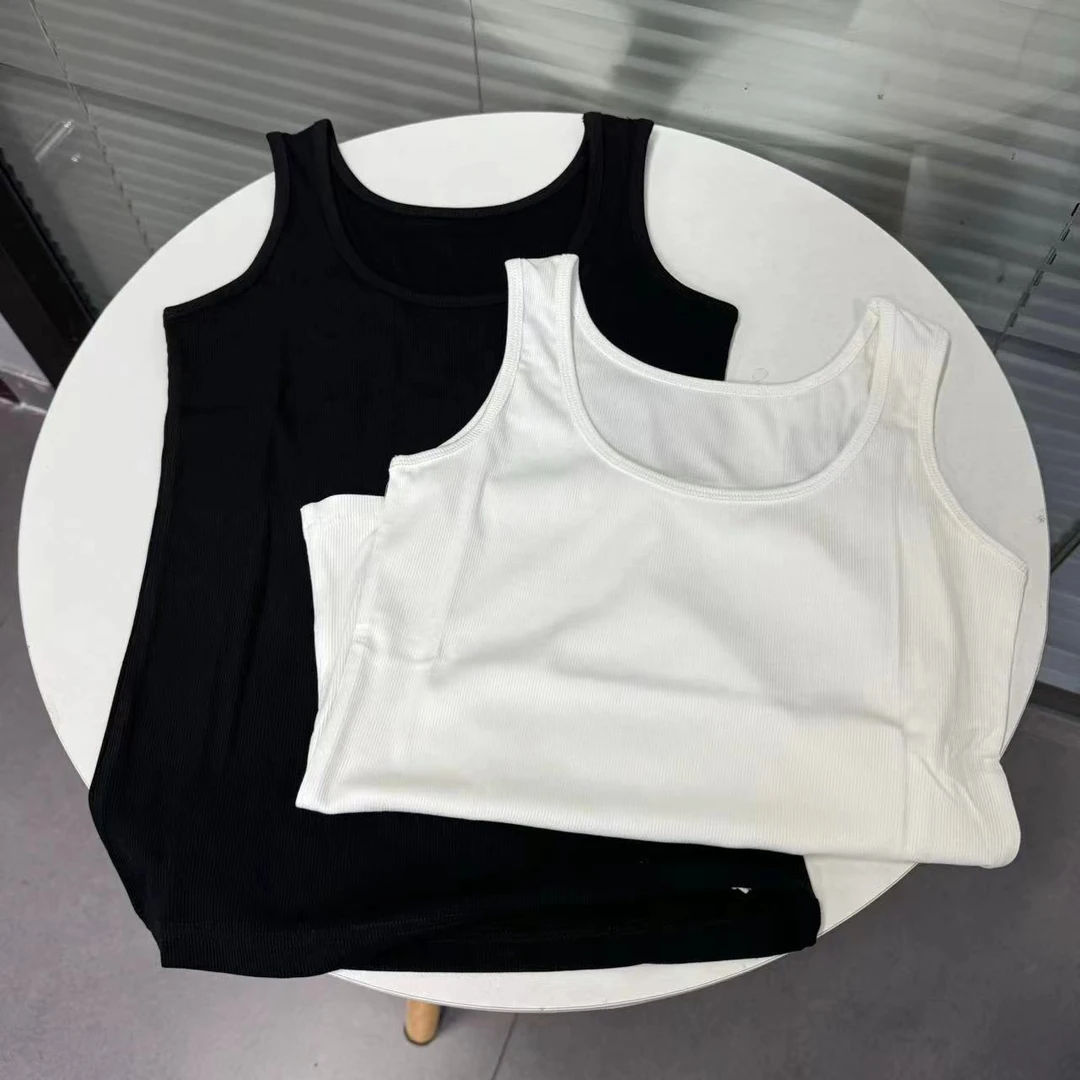 微胖钟姐【】时尚百搭显瘦女背心打底修身无袖322