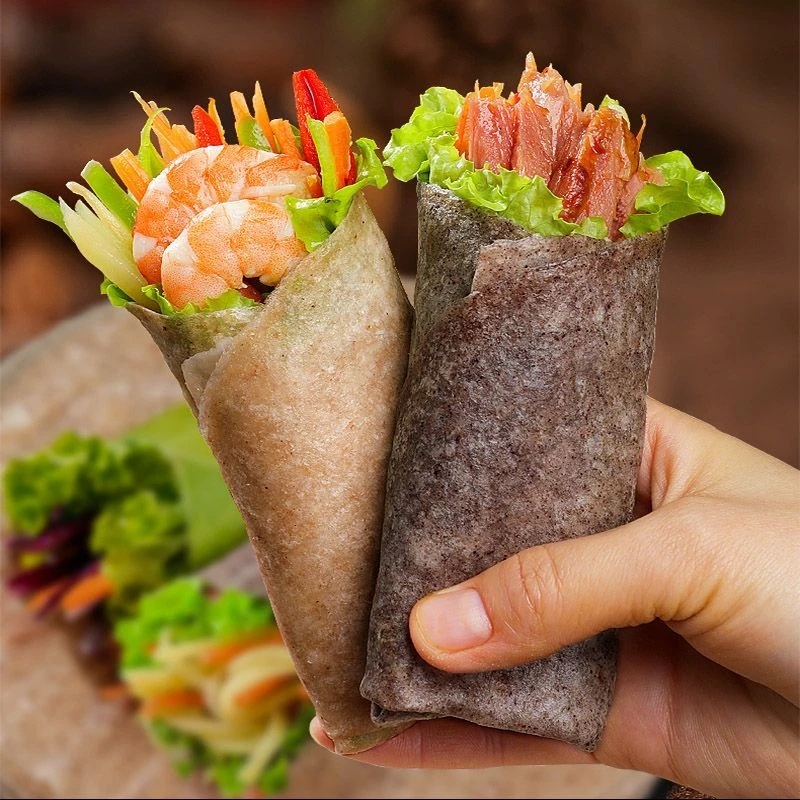 多口味黑麦荞麦全麦卷饼低脂速食代餐500g山东煎饼早餐粗粮主食品