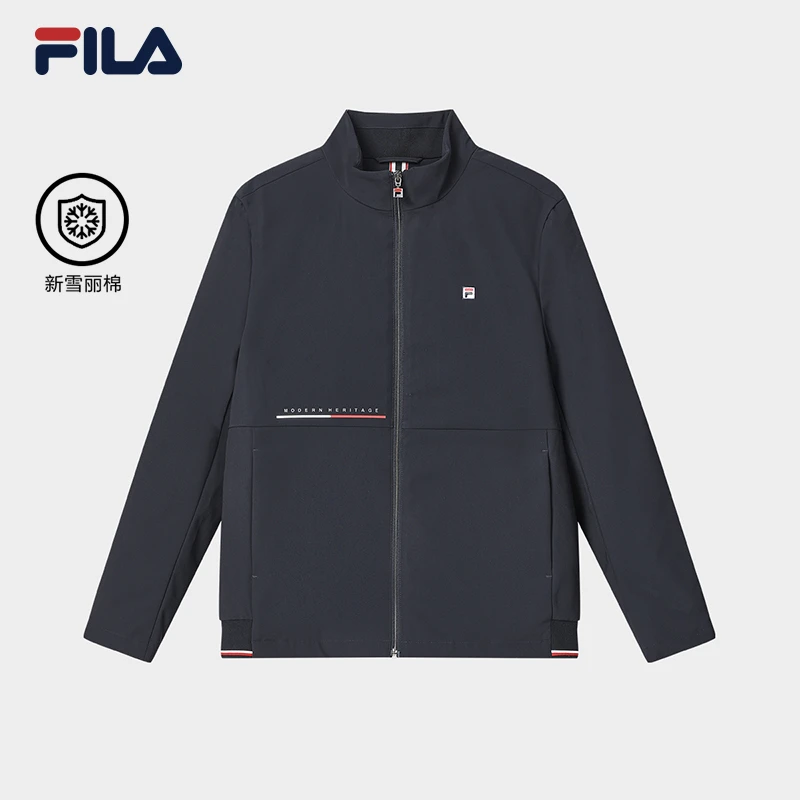 Fila/斐乐男士【新雪丽保暖立领棉服】秋冬弹力加厚外套F11M411901F