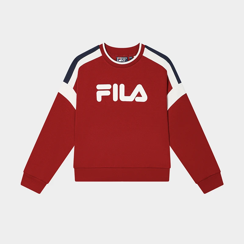 Fila/斐乐氧气卫衣新款女子【拼色套头卫衣】户外运动F11W449207F