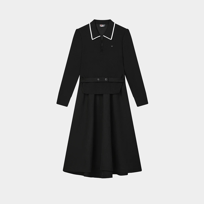 Fila/斐乐新款女子【杨幂同款】拉链休闲舒适高端连衣裙F11W513301F