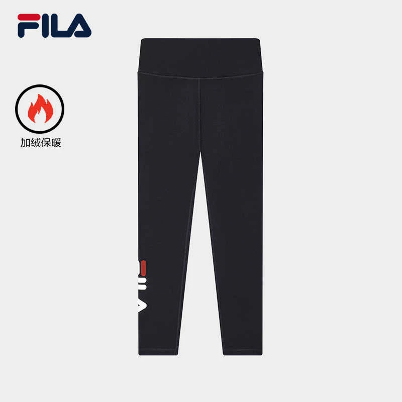 Fila/斐乐女士打底裤运动冬新款加绒紧身裤瑜伽裤弹力F11W449612F