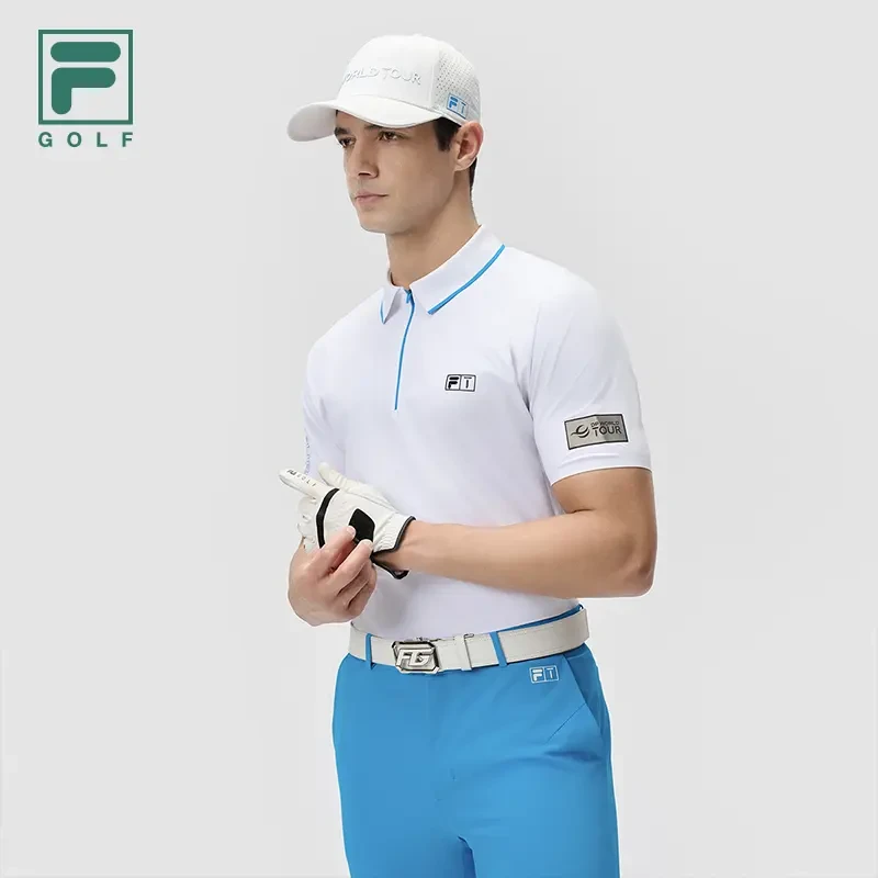 Fila/斐乐正品男子【高尔夫透气POLO】夏季休闲运动短袖A11M435145F