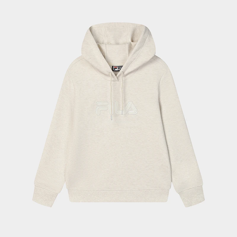 Fila/斐乐新款女子【休闲连帽抽绳上衣】针织工艺卫衣F11W513210F