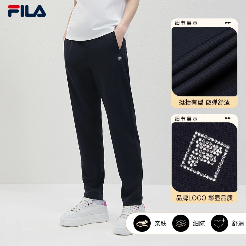 Fila/斐乐女夏【钻标微喇裤】显瘦神器商务休闲百搭透气F11W421602F