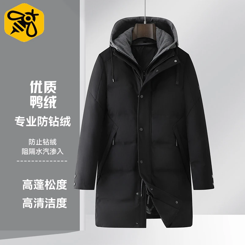 【蜂窝】男女同款运动轻奢系列~帽子可脱90白鸭绒羽绒服V9L66800