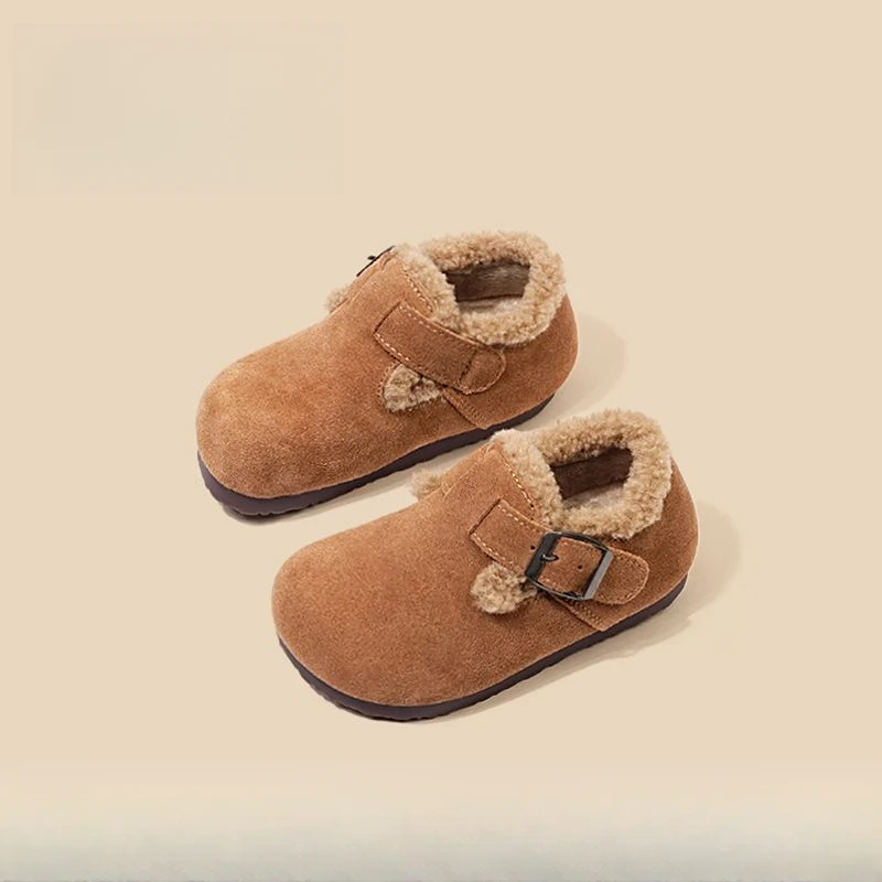 【2024冬季新款】女童棉鞋加绒儿童小童勃肯鞋软底科学保暖宝宝鞋子