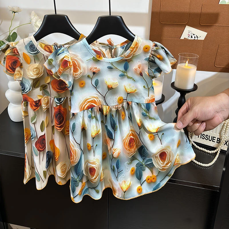 【夏季绵绸裙】儿童绵绸裙子女童洋气连衣裙夏季薄款洋气科学3D睡裙