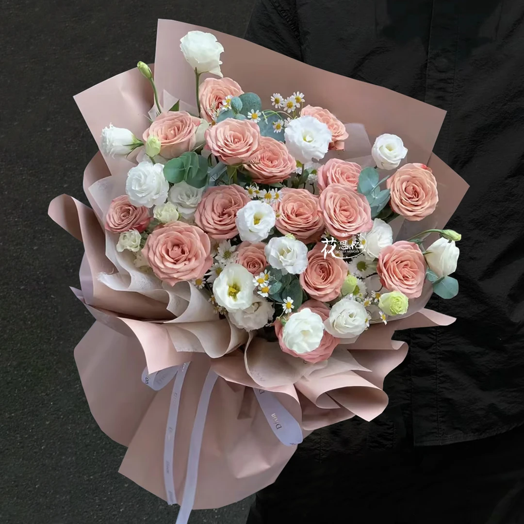 十分喜爱『16朵卡布奇诺花束』送恋人闺蜜表白生日花见面花束鲜花·小时达花束鲜花店同城送花上门免费配送