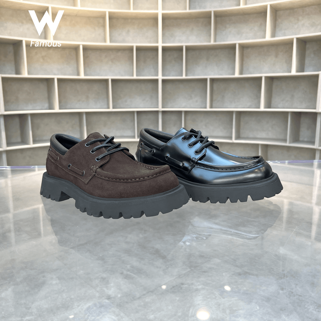 【厚底帆船鞋】233-8 -发泡超轻大底/牛里牛垫/牛仔搭配/舒适百搭鞋