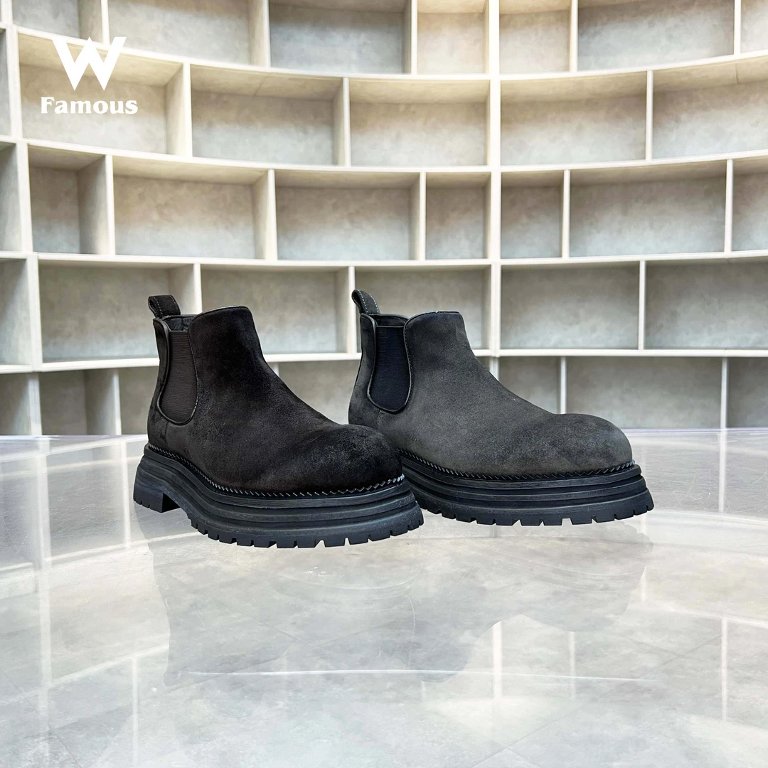 【活动款】3058 - R55- 真皮大底/牛里牛垫/高端品类/中筒靴